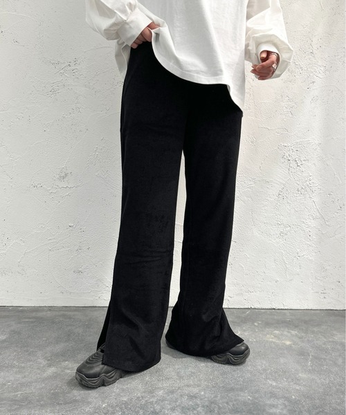 apres jour mignon（アプレジュールミニョン）の「パイルパンツ【ZOZOTOWN限定アイテム】（その他パンツ・レディース・ピンク/レッド/杢グレー/ブルー/ブラック・X-LARGE/SMALL/MEDIUM）」の12枚目の写真