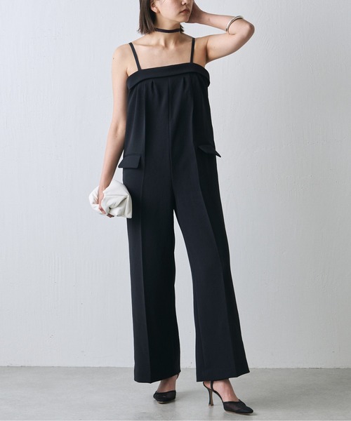 Drawing Numbers(ドローイング ナンバーズ)の「【Drawing Numbers】ダブルクロスコンビネゾン(サロペット/オーバーオール・レディース・ブラック・38)」の2枚目の写真