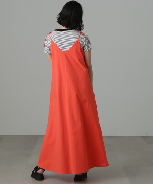 FREE'S MART（フリーズマート）の「◆肩リボンテントラインキャミワンピース（ワンピース・レディース・レッド/ブラック・MEDIUM/SMALL）」の15枚目の写真