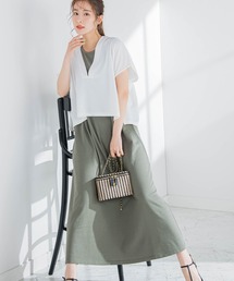 VICKY | 【コーデいらずでオシャレが楽ちん】ベストセットアップワンピース《洗濯機で洗える》(ワンピース)