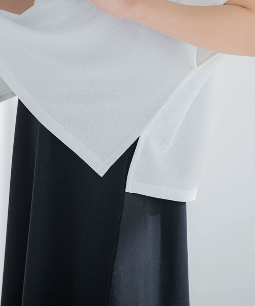 【コーデいらずでオシャレが楽ちん】ベストセットアップワンピース《洗濯機で洗える》