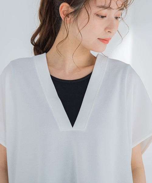 【コーデいらずでオシャレが楽ちん】ベストセットアップワンピース《洗濯機で洗える》