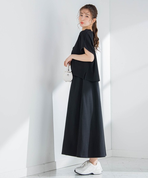 VICKY（ビッキー）の「【コーデいらずでオシャレが楽ちん】ベストセットアップワンピース《洗濯機で洗える》（ワンピース・レディース・カーキ/ブラック/グレー/ブラック系その他・M）」の17枚目の写真