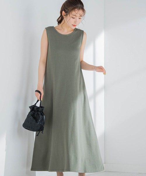 VICKY（ビッキー）の「【コーデいらずでオシャレが楽ちん】ベストセットアップワンピース《洗濯機で洗える》（ワンピース・レディース・カーキ/ブラック/グレー/ブラック系その他・M）」の5枚目の写真