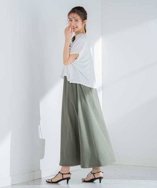 VICKY（ビッキー）の「【コーデいらずでオシャレが楽ちん】ベストセットアップワンピース《洗濯機で洗える》（ワンピース・レディース・カーキ/ブラック/グレー/ブラック系その他・M）」の8枚目の写真