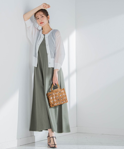 VICKY（ビッキー）の「【コーデいらずでオシャレが楽ちん】ベストセットアップワンピース《洗濯機で洗える》（ワンピース・レディース・カーキ/ブラック/グレー/ブラック系その他・M）」の13枚目の写真