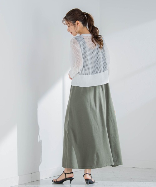 VICKY（ビッキー）の「【コーデいらずでオシャレが楽ちん】ベストセットアップワンピース《洗濯機で洗える》（ワンピース・レディース・カーキ/ブラック/グレー/ブラック系その他・M）」の14枚目の写真