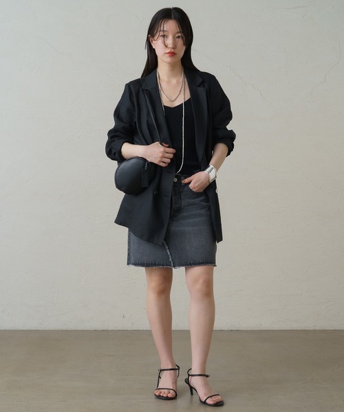 LOUNGEDRESS（ラウンジドレス）の「デニムミニスカート（デニムスカート・レディース・ブラック/ブルー・SMALL/MEDIUM）」の15枚目の写真