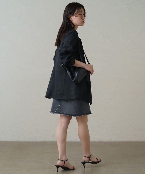 LOUNGEDRESS（ラウンジドレス）の「デニムミニスカート（デニムスカート・レディース・ブラック/ブルー・SMALL/MEDIUM）」の7枚目の写真