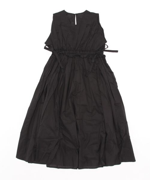 STYLEBLOCK(スタイルブロック)の「綿ローンウエストギャザーノースリーブワンピース(ワンピース・レディース・ブラウン/ライトベージュ/ブルー/ブラック・M)」の2枚目の写真