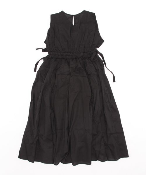 STYLEBLOCK(スタイルブロック)の「綿ローンウエストギャザーノースリーブワンピース(ワンピース・レディース・ブラウン/ライトベージュ/ブルー/ブラック・M)」の5枚目の写真