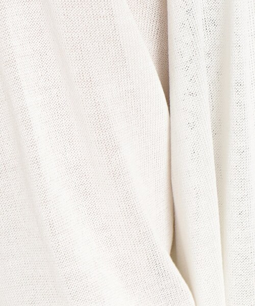 SHOO・LA・RUE(シューラルー)の「◆【接触冷感】大人の抜け感 シアートッパー ロングカーディガン(カーディガン/ボレロ・レディース・ライトブルー/ブラック/パープル/オフホワイト/グリーン系・00)」の14枚目の写真