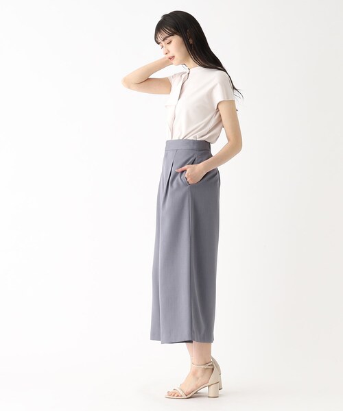 index(インデックス)の「◆リネンタッチ ワイドパンツ【イージーケア/洗濯機洗い可】(その他パンツ・レディース・ブラック/チャコールグレー/ブラウン系・42/40/38/36)」の19枚目の写真