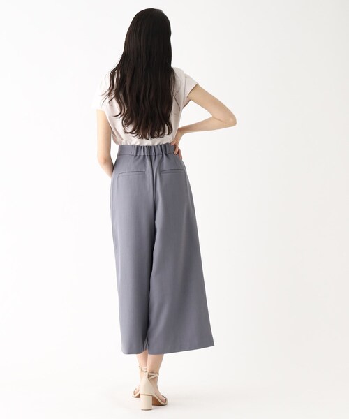 index(インデックス)の「◆リネンタッチ ワイドパンツ【イージーケア/洗濯機洗い可】(その他パンツ・レディース・ブラック/チャコールグレー/ブラウン系・42/40/38/36)」の20枚目の写真