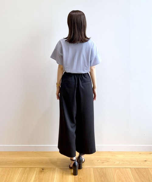 index(インデックス)の「◆リネンタッチ ワイドパンツ【イージーケア/洗濯機洗い可】(その他パンツ・レディース・ブラック/チャコールグレー/ブラウン系・42/40/38/36)」の7枚目の写真