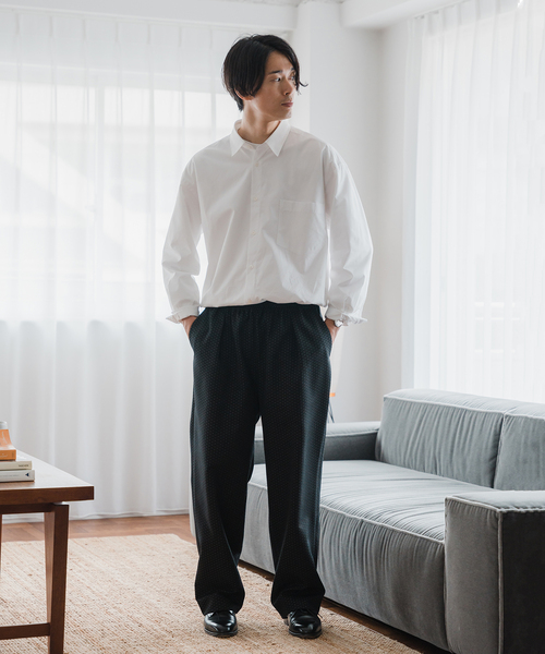 EDIFICE（エディフィス）の「アルビニスタ スムース ロングスリーブTシャツ（Tシャツ/カットソー・メンズ・ブラック/ホワイト/ブルー系その他・MEDIUM/LARGE）」の6枚目の写真