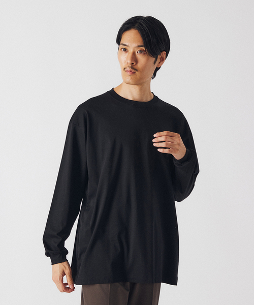 EDIFICE（エディフィス）の「アルビニスタ スムース ロングスリーブTシャツ（Tシャツ/カットソー・メンズ・ブラック/ホワイト/ブルー系その他・MEDIUM/LARGE）」の11枚目の写真
