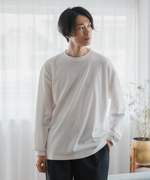EDIFICE（エディフィス）の「アルビニスタ スムース ロングスリーブTシャツ（Tシャツ/カットソー・メンズ・ブラック/ホワイト/ブルー系その他・MEDIUM/LARGE）」の13枚目の写真