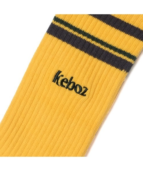 KEBOZ（ケボズ）の「KW SOCKS（ソックス/靴下・メンズ・ホワイト×グリーン/ブルー/ホワイト×ブルー/グレー/イエロー・MEDIUM/LARGE）」の10枚目の写真