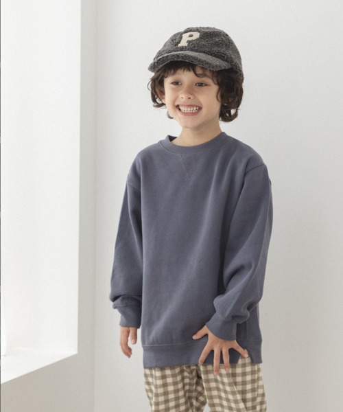 pairmanon(ペアマノン)の「【かぞくおそろい】アソート シンプル トレーナー(スウェット・キッズ・ライトパープル/ラベンダー/ピンク/ダークブルー/モカ/ベージュ系その他7/グレイッシュベージュ/アイボリー/マスタード/ブルー系その他2/ブルー系その他/グリーン系その他2/パープル系その他2/ブラック/ブラック系その他2/ブラック系その他3/カーキ/ライトグリーン/ブルー系その他3/ブルー系その他4・140/110/100/90/130/120/150)」の11枚目の写真