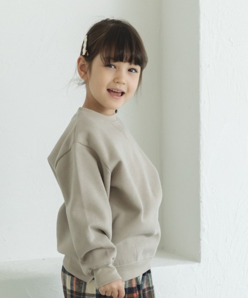 pairmanon(ペアマノン)の「【かぞくおそろい】アソート シンプル トレーナー(スウェット・キッズ・ライトパープル/ラベンダー/ピンク/ダークブルー/モカ/ベージュ系その他7/グレイッシュベージュ/アイボリー/マスタード/ブルー系その他2/ブルー系その他/グリーン系その他2/パープル系その他2/ブラック/ブラック系その他2/ブラック系その他3/カーキ/ライトグリーン/ブルー系その他3/ブルー系その他4・140/110/100/90/130/120/150)」の7枚目の写真