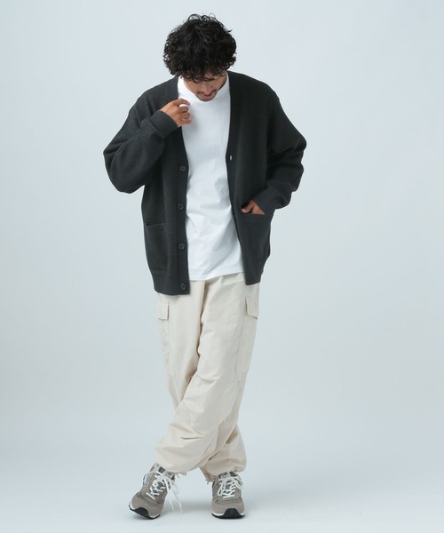 BAYFLOW（ベイフロー）の「メランジトーンレイヤードカーディガン（カーディガン/ボレロ・メンズ・ブラック/ブラウン/カーキ/ブルー・MEDIUM/LARGE）」の5枚目の写真