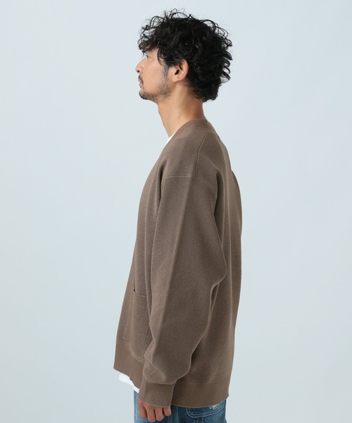 BAYFLOW（ベイフロー）の「メランジトーンレイヤードカーディガン（カーディガン/ボレロ・メンズ・ブラック/ブラウン/カーキ/ブルー・MEDIUM/LARGE）」の11枚目の写真