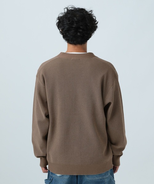 BAYFLOW（ベイフロー）の「メランジトーンレイヤードカーディガン（カーディガン/ボレロ・メンズ・ブラック/ブラウン/カーキ/ブルー・MEDIUM/LARGE）」の12枚目の写真