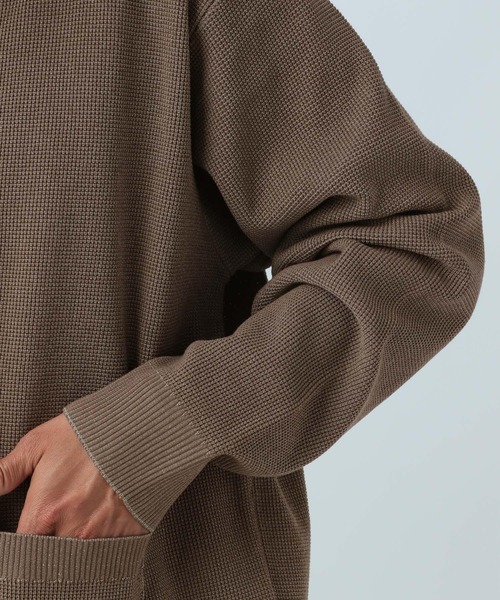 BAYFLOW（ベイフロー）の「メランジトーンレイヤードカーディガン（カーディガン/ボレロ・メンズ・ブラック/ブラウン/カーキ/ブルー・MEDIUM/LARGE）」の15枚目の写真