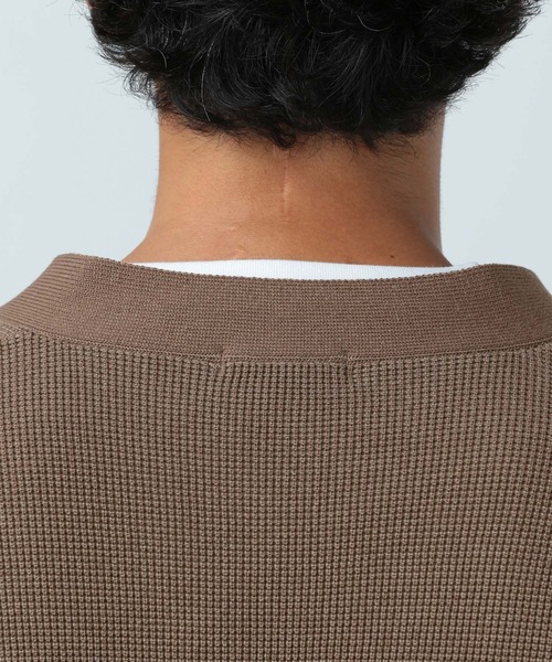 BAYFLOW（ベイフロー）の「メランジトーンレイヤードカーディガン（カーディガン/ボレロ・メンズ・ブラック/ブラウン/カーキ/ブルー・MEDIUM/LARGE）」の17枚目の写真