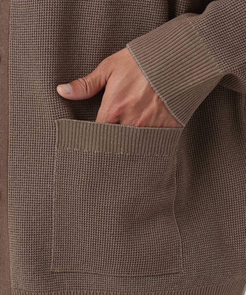 BAYFLOW（ベイフロー）の「メランジトーンレイヤードカーディガン（カーディガン/ボレロ・メンズ・ブラック/ブラウン/カーキ/ブルー・MEDIUM/LARGE）」の18枚目の写真