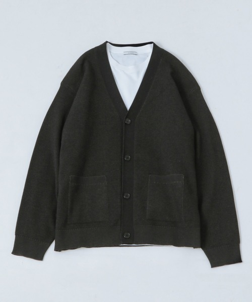 BAYFLOW（ベイフロー）の「メランジトーンレイヤードカーディガン（カーディガン/ボレロ・メンズ・ブラック/ブラウン/カーキ/ブルー・MEDIUM/LARGE）」の20枚目の写真
