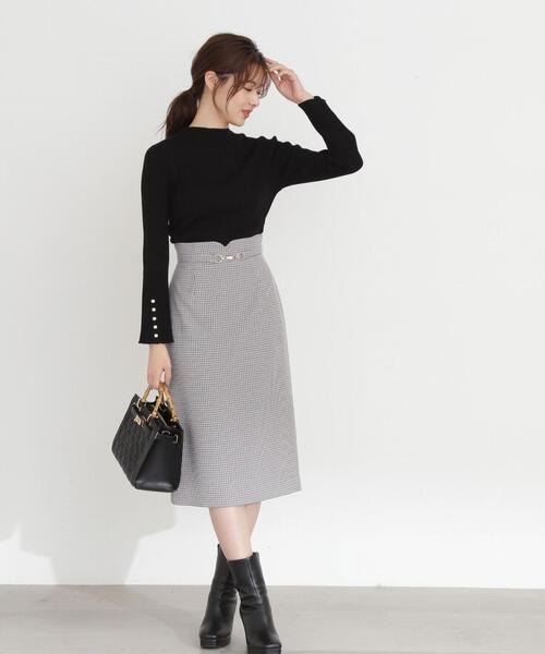 PROPORTION BODY DRESSING（プロポーションボディドレッシング）の「プチハイフレアスリーブニット / 1213270901（ニット/セーター・レディース・ブラック/ベージュ/ホワイト系その他・SMALL/MEDIUM）」の21枚目の写真