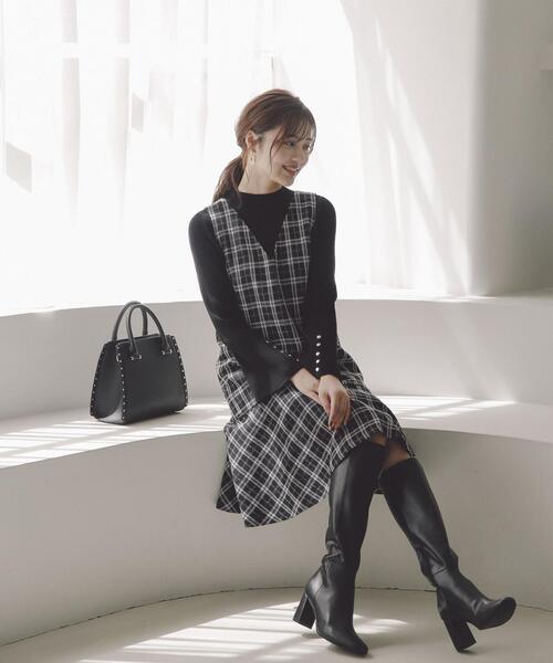 PROPORTION BODY DRESSING（プロポーションボディドレッシング）の「プチハイフレアスリーブニット / 1213270901（ニット/セーター・レディース・ブラック/ベージュ/ホワイト系その他・SMALL/MEDIUM）」の19枚目の写真