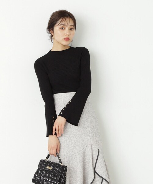 PROPORTION BODY DRESSING（プロポーションボディドレッシング）の「プチハイフレアスリーブニット / 1213270901（ニット/セーター・レディース・ブラック/ベージュ/ホワイト系その他・SMALL/MEDIUM）」の16枚目の写真