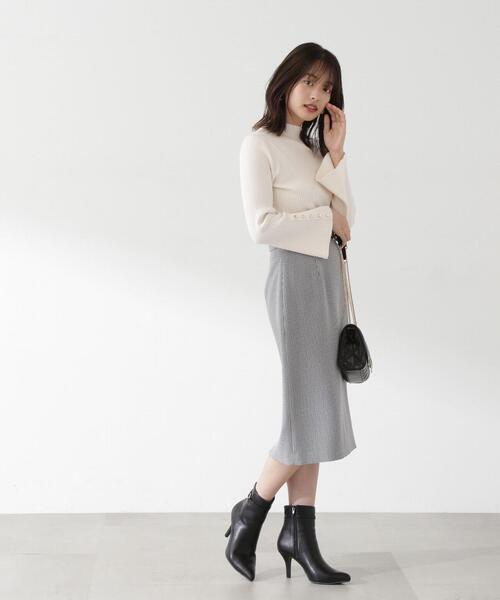 PROPORTION BODY DRESSING（プロポーションボディドレッシング）の「プチハイフレアスリーブニット / 1213270901（ニット/セーター・レディース・ブラック/ベージュ/ホワイト系その他・SMALL/MEDIUM）」の12枚目の写真