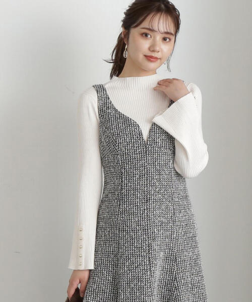 PROPORTION BODY DRESSING（プロポーションボディドレッシング）の「プチハイフレアスリーブニット / 1213270901（ニット/セーター・レディース・ブラック/ベージュ/ホワイト系その他・SMALL/MEDIUM）」の11枚目の写真