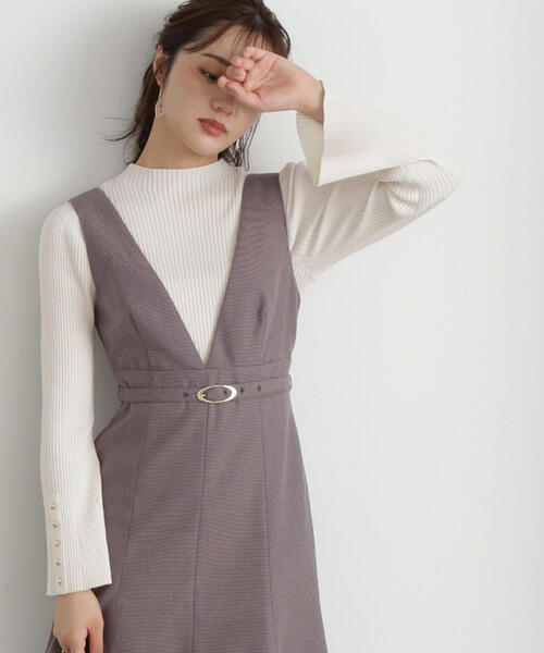 PROPORTION BODY DRESSING（プロポーションボディドレッシング）の「プチハイフレアスリーブニット / 1213270901（ニット/セーター・レディース・ブラック/ベージュ/ホワイト系その他・SMALL/MEDIUM）」の9枚目の写真