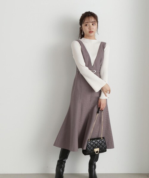 PROPORTION BODY DRESSING（プロポーションボディドレッシング）の「プチハイフレアスリーブニット / 1213270901（ニット/セーター・レディース・ブラック/ベージュ/ホワイト系その他・SMALL/MEDIUM）」の8枚目の写真