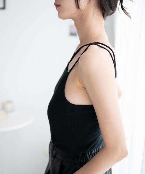WEGO（ウィゴー）の「WEGO/ホルターネックカップインキャミソール（キャミソール・レディース・ブラウン/ブラック/ホワイト・SMALL/MEDIUM）」の8枚目の写真