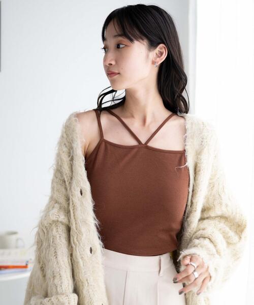 WEGO（ウィゴー）の「WEGO/ホルターネックカップインキャミソール（キャミソール・レディース・ブラウン/ブラック/ホワイト・SMALL/MEDIUM）」の20枚目の写真