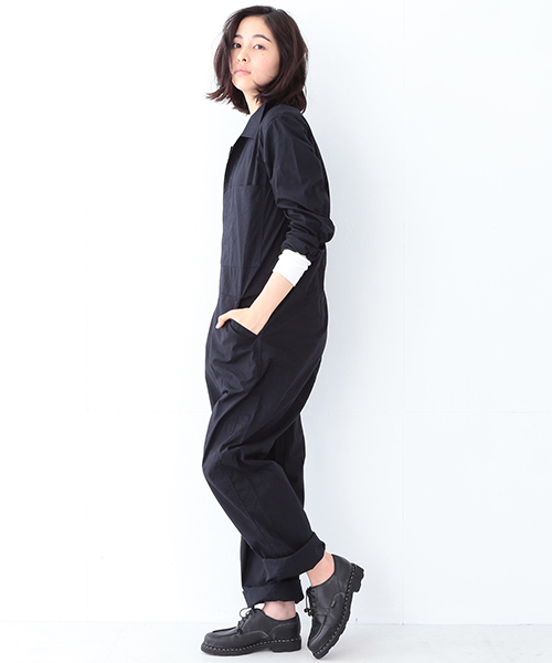 BEAMS BOY（ビームスボーイ）の「BEAMS BOY / ポプリン オールインワン（つなぎ/オールインワン・レディース・ベージュ/ネイビー・ONE SIZE）」の18枚目の写真