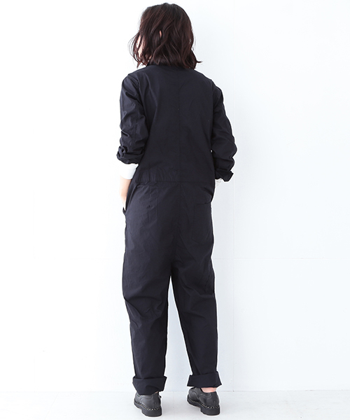 BEAMS BOY（ビームスボーイ）の「BEAMS BOY / ポプリン オールインワン（つなぎ/オールインワン・レディース・ベージュ/ネイビー・ONE SIZE）」の19枚目の写真