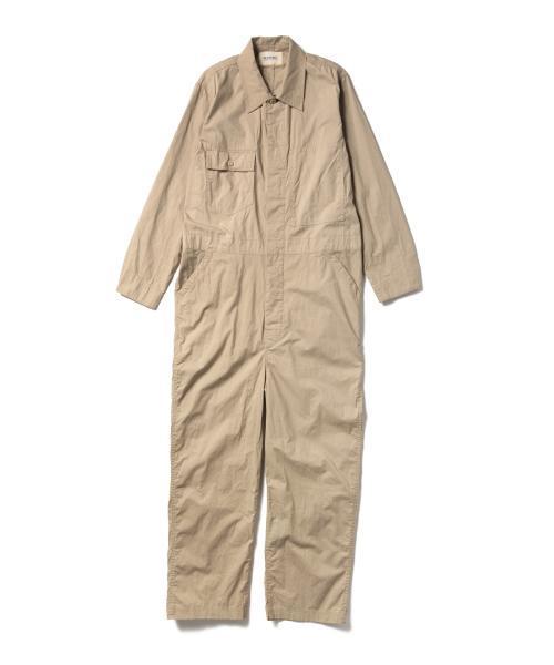 BEAMS BOY（ビームスボーイ）の「BEAMS BOY / ポプリン オールインワン（つなぎ/オールインワン・レディース・ベージュ/ネイビー・ONE SIZE）」の4枚目の写真