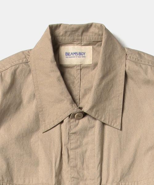 BEAMS BOY（ビームスボーイ）の「BEAMS BOY / ポプリン オールインワン（つなぎ/オールインワン・レディース・ベージュ/ネイビー・ONE SIZE）」の5枚目の写真