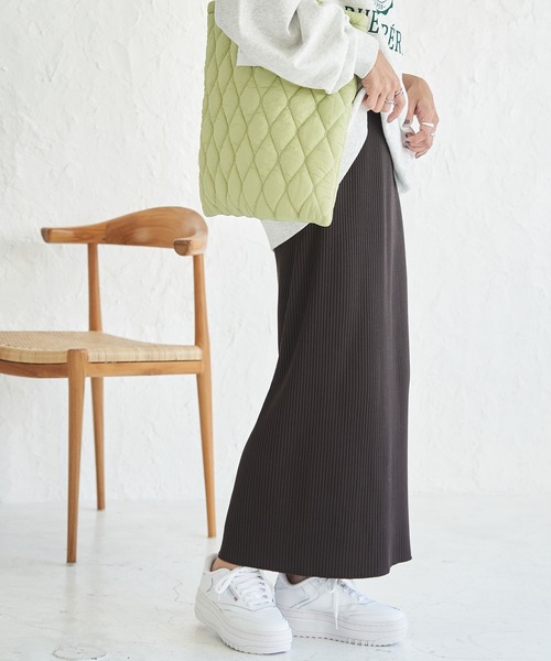 ROPE' PICNIC（ロペピクニック）の「トタンテレコIラインスカート（スカート・レディース・グレー系その他/チャコールグレー/ブラウン系その他2・38/40）」の2枚目の写真
