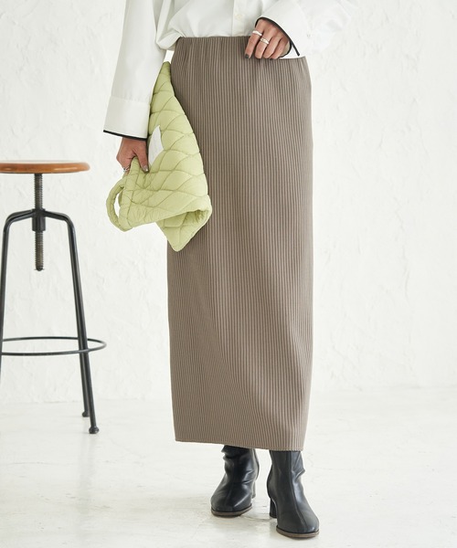 ROPE' PICNIC（ロペピクニック）の「トタンテレコIラインスカート（スカート・レディース・グレー系その他/チャコールグレー/ブラウン系その他2・38/40）」の3枚目の写真