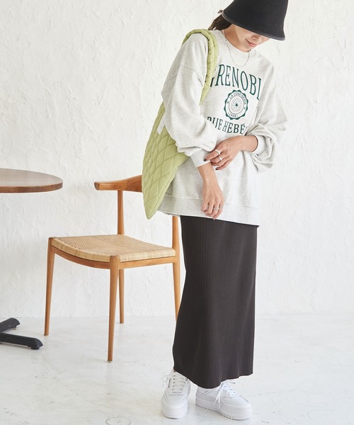 ROPE' PICNIC（ロペピクニック）の「トタンテレコIラインスカート（スカート・レディース・グレー系その他/チャコールグレー/ブラウン系その他2・38/40）」の14枚目の写真