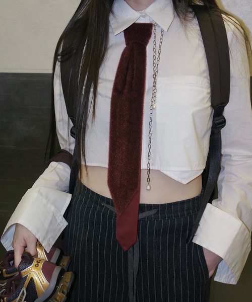 igi（イジ）の「TIE CHOKER/タイ　チョーカー（チョーカー・レディース・マスタード/レッド/ブラック・FREE）」の3枚目の写真