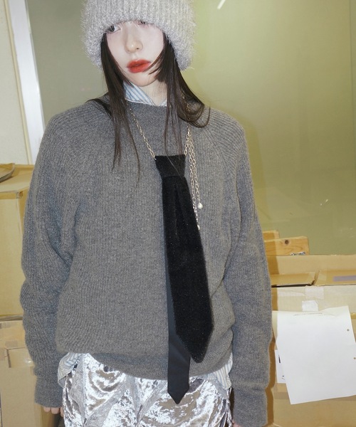 igi（イジ）の「TIE CHOKER/タイ　チョーカー（チョーカー・レディース・マスタード/レッド/ブラック・FREE）」の12枚目の写真